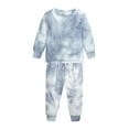 thumbnail image 2 of Gerichy Baby Pants Child Clothes Autumn Winter Girls Tie-dye Top Outfit Suit Clothing Set, 2 of 6