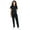 Black, variant on Women's 11 Pocket Slim Fit Uniform Scrubs - Style 408