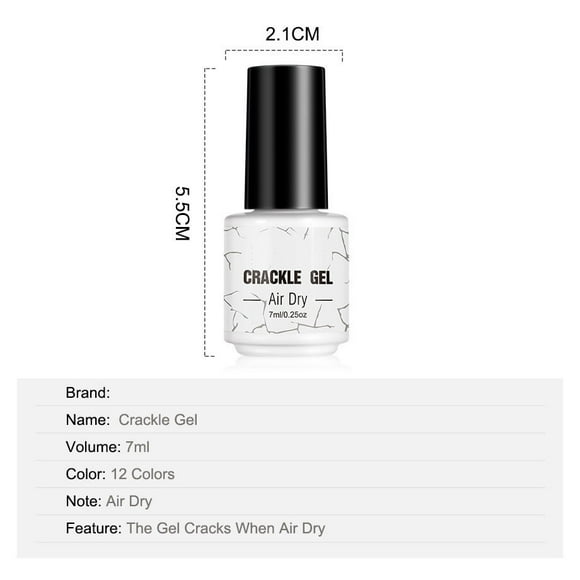 Pegamento para uñas agrietadas, juego de pegamento Burst Glue, pegamento para uñas agrietadas, 7 ml, cuidado de uñas