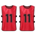 thumbnail image 7 of Basketball 6PCS Kid's Football Pinnies Quick Drying Soccer Jerseys Youth Sports Scrimmage Basketball Team Training Numbered Bibs Practice Sports Vest, 7 of 7
