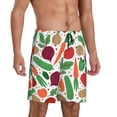 thumbnail image 2 of Wukai Vegetables Men’s Short Pajama Pants With Pockets Soft Sleep Pj Shorts for Men-, 2 of 6