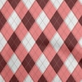thumbnail image 1 of oneOone Silk Tabby Pink Fabric Check Argyle Craft Projects Decor Fabric Printed By The Yard 42 Inch Wide, 1 of 4