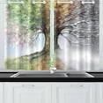 thumbnail image 3 of MKHERT Four Season Tree Window Curtains Kitchen Curtain Room Bedroom Drapes Curtains 26x39 inch, 2 Piece, 3 of 3