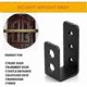 thumbnail image 4 of Barra de seguridad en forma de U - Soportes para puertas de 2x4 (paquete de 2) - Acero resistente/YY, 4 of 5