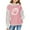 Pink, variant on KAUOD Teen Girls Ribbed Hoodies Baseball Cute Pullover Hoodie Sweatshirts Kids Long Sleeve Fall Casual Tops Sweatshirts