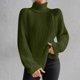 thumbnail image 1 of Suéter de cuello alto de moda para mujer, suéter de manga larga, suéter informal de cuello alto, suéter para mujer, 1 of 7