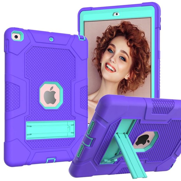 Azzsy Funda para iPad de 9.a generación / Ipad de 8.a generación / Ipad de 7.a generación (10,2 pulgadas, modelo 2021/2020/2019), delgada, resistente, resistente a los golpes y resistente