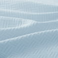 thumbnail image 4 of Host & Home Cotton Basketweave Bed Blanket, Lightweight, King Size 104x90, Light Blue, 4 of 6