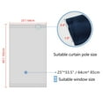 thumbnail image 4 of Unique Bargains 2-Pack Rod Pocket Door French Curtains Navy Blue 25" x 40", 4 of 8
