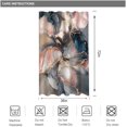 thumbnail image 3 of Navy Blue Small Stall Marble Purple Shower Curtain for Bathroom Decor 36Wx72H Narrow Abstract Pink Modern Marble Half Rv Ombre Art Printed Fabric Polyester Waterproof 7 Pack Plastic Hooks, 3 of 6