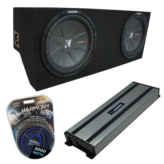 05-14 Ford Mustang Coupe Kicker CompR CWR10 Dual 10" Custom Sub Box HA-A1500.1