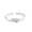 Silver 1PCS, variant on Forever Rings Delicate Design Knot Copper Fashion Can Be Adjustable Ring Light High Grade Silver Ring