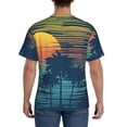 thumbnail image 2 of Naloa Palm Trees Men's T-Shirt Sport T-shirt Men's Basic Tee Casual Men's Shirt, Round Neck, Short Sleeves - Small, 2 of 5