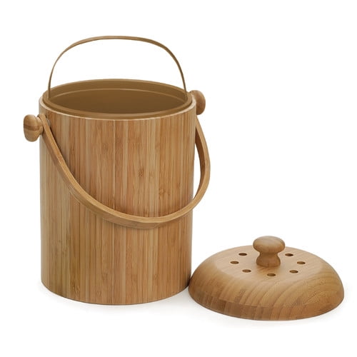 Compost Pail, Bamboo by Generic