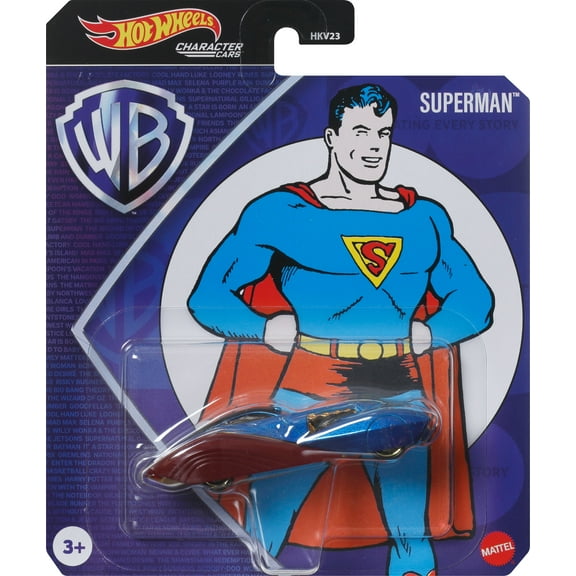 Hot Wheels Superman Character Car, Collectible 1:64 Scale Car & Truck Play Vehicle
