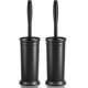 thumbnail image 1 of Juego de escobillas para inodoro Uptronic, paquete de 2 con mango extra largo, color negro, 1 of 7
