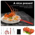 thumbnail image 7 of Xiyztok 9Pcs Crab Cracker Tool Set Stainless Steel Seafood Tool Set with Lobster Sheller Crab Leg Fork Seafood Fork Scissors for Party Home, 7 of 7