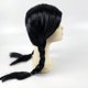 thumbnail image 4 of Pelucas largas de doble trenza oso de fresa negras para mujer, 4 of 5