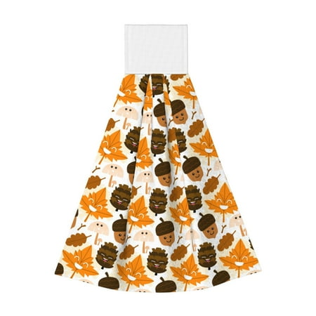 

Ocsxa Autumn Woodland Characters for Hand Towels Hand Wipes with Velcro Soft and Fast Absorbent Hanging Towels Reusable Cleaning Cloth for Kitchen/Bathroom/Laundryroom 14x18In