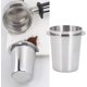 thumbnail image 5 of Taza dosificadora de café de 51 mm, taza dosificadora de acero inoxidable, taza dosificadora con mango para máquina de café, herramientas para máquinas de café, se adapta a portafiltros de 51 mm, 5 of 5