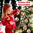 thumbnail image 5 of 2D Acrylic Letter Christmas Ornaments for Tree Decorations, Xmas Decor, Holiday Hanging Decor for Home and Gifting,W, 5 of 6