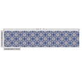 thumbnail image 3 of Geometric Sofa Upholstery Fabric by the Yard, Flower Portuguese Azulejo Pattern Oriental Influences, Decorative Fabric for DIY and Home Accents, Violet Blue Orange Green by Ambesonne, 3 of 5