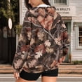 thumbnail image 3 of Uorisanigo Camo Hunting Women Oversized Sweatshirts Soft Lightweight Womens Loose Zipper Sweatshirt Comfortable Long Sleeve Fall Outfits Winter Clothes Size XS, 3 of 7