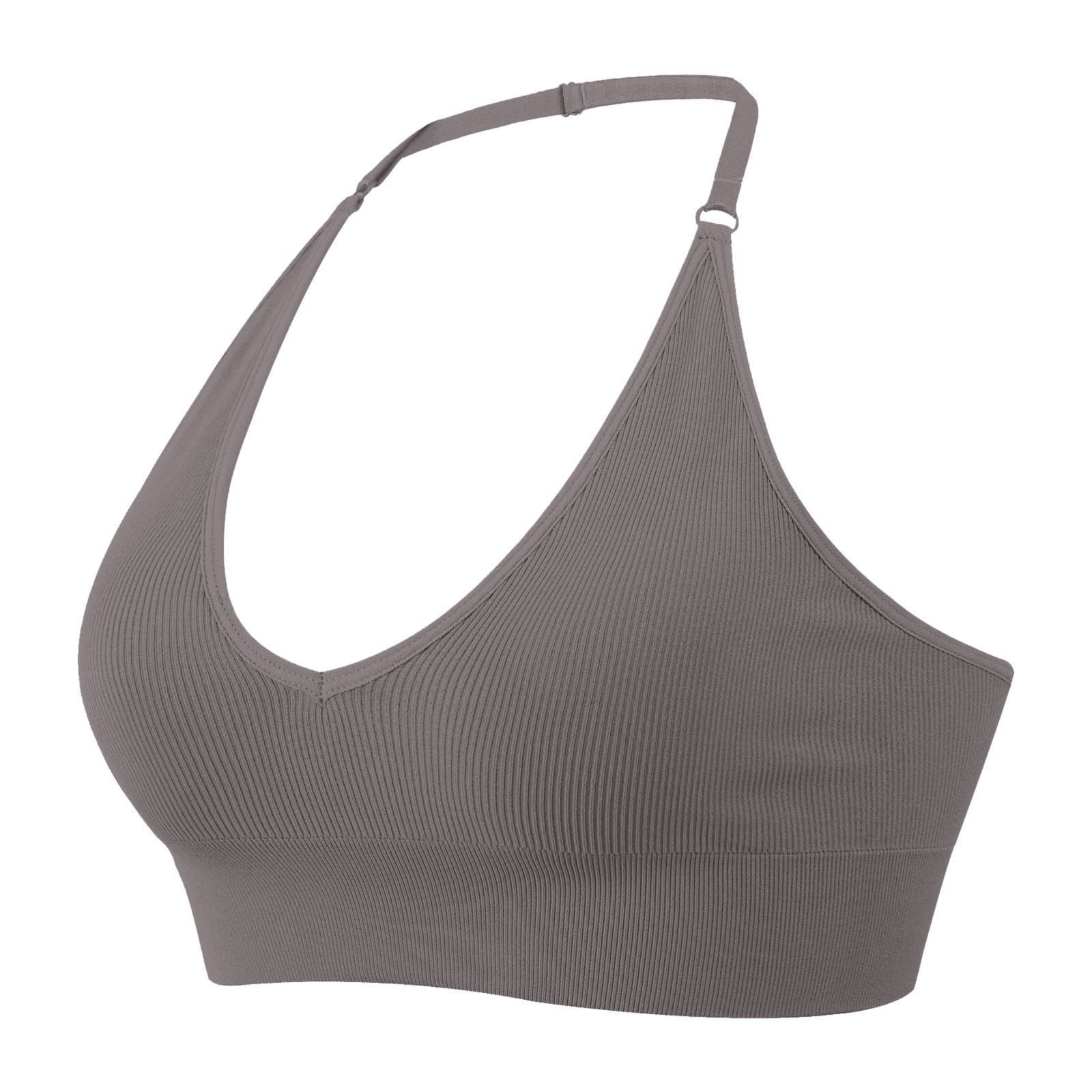 Sports Bras for Women Halterneck Deep V Neck Wireless Seamless