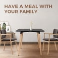 thumbnail image 5 of Solid wood dining table, Modern square bar table, Mid-century square dining table, Small dining table for Kitchen Dining Room & Living Room, 5 of 5
