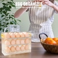 thumbnail image 1 of Titular De Huevo Soporte para huevos Caja de almacenamiento de huevos ajustable anticolisión para uso doméstico (blanco), 1 of 5