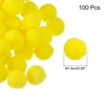 thumbnail image 2 of Uxcell Pom Felt Balls Fabric 0.59" Bright Yellow for Crafts Project DIY 100 Pcs, 2 of 7