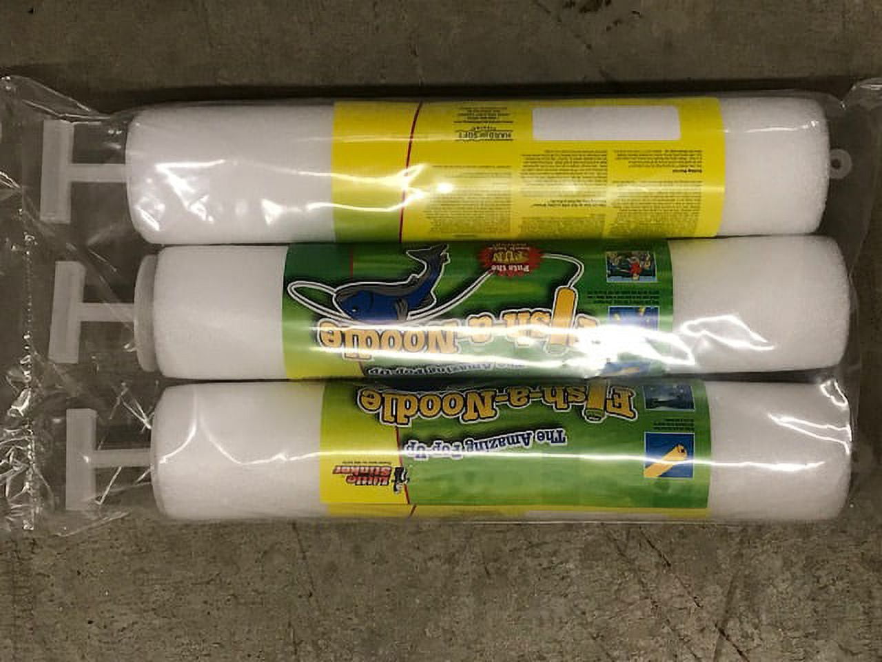 Little Stinker Amazing Pop up Fish Floater Noodle Bobber, White, 3pk Freshwater, Lake
