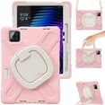 thumbnail image 2 of for Xiaomi Pad 7 Pro/ Xiaomi Pad 8 Pro 11.2 inch Case, 360 Rotatable Handle Stand, Shoulder Strap, Drop-Proof Design, Cherry Pink, 2 of 7