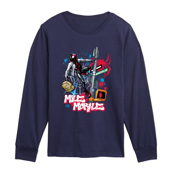 Spider-Man - Miles Morales - Youth Boys Long Sleeve Graphic T-Shirt