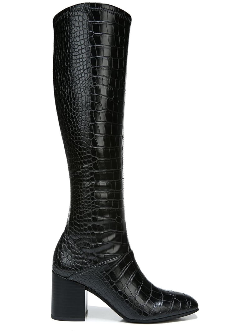 FRANCO SARTO Womens Black Crocodile Padded Tribute Block Heel Zip-Up Dress Boots 8.5 M WC FRANCO SARTO Womens Black Crocodile Padded Tribute Block Heel Zip-Up Dress Boots 8.5 M WC