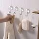 thumbnail image 5 of Ganchos para puerta transparentes con ventosa, paquete de 2, sin orificios, sujeción fuerte para baños y guirnaldas, ganchos con ventosa sin costuras, 5 of 8