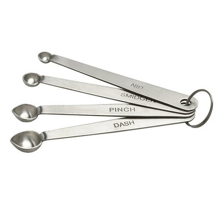 

WNG 4Pcs Stainless Steel Measuring Spoons Baking Spoon Kitchen Cooker Tools