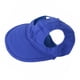 thumbnail image 4 of Gorra de béisbol para mascotas con orificios para las orejas, protección solar, cómoda y agradable para la piel, sombrero deportivo para cachorros y perros, color azul, 4 of 12