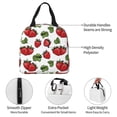 thumbnail image 3 of KLL Hand Drawn Strawberry Print Insulated Lunch Bag Women, Reusable Cute Tote Lunch Box for Adult & Men, Leakproof Cooler Lunch Bags for Work Office Travel Picnic, 3 of 5