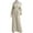 Khaki, variant on Brilliant Womens Dresses Outlet Long Sleeve Neck Belt Dress Dress Solid Robe Vintage Elegant Kaftan Fashion Clothes under $5.00