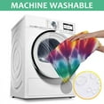 thumbnail image 6 of Rainbow Tie Dye Mandala Pattern Square Tablecloth,Waterproof Square Table Cover,Wipeable Spillproof Washable Table Cover for Home Kitchen Party Decor 60"x60"(152x152cm), 6 of 6