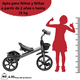 thumbnail image 5 of Triciclo para Niños con Luz y Sonido Ruedas EVA Soft Canastas Delantera y Trasera Soporta 25 kg 2+ Años - Gris, 5 of 6