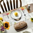 thumbnail image 4 of GUANGHONG Easter Bunny Egg Pattern Linen Print Kitchen Dining Room Insulated Decorative Placemat（9）, 4 of 7