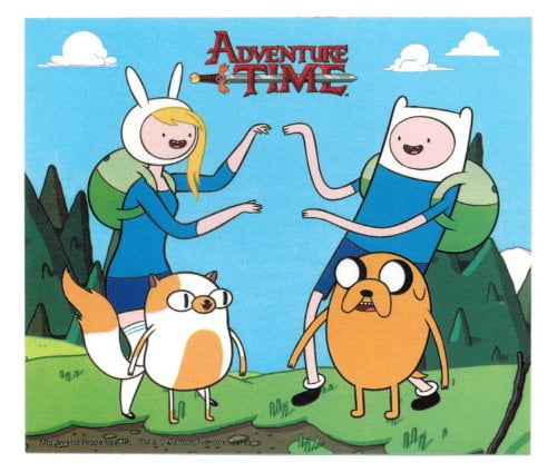 Adventure Time Fionna Cake And Finn Jake Mirroring Each Other Sticker Walmart Com Walmart Com