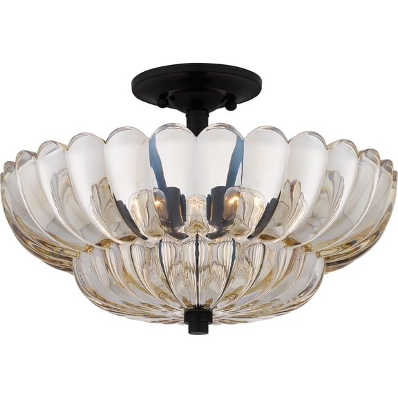 Whitecap 4-Light Mottled Cocoa Semi-Flush Mount