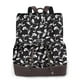 thumbnail image 1 of Disketp Black White Leaves Mochila de Cuero para Mujer, Bolso de Espalda Antirrobo con Estilo para Viaje, Trabajo y Uso Diario, 1 of 4