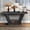 Black, variant on YWEN 60-Inch Farmhouse Long Console Table, Rustic Sofa Table with V Shape Base & Solid Wood Veneer, 2-Tier Vintage Industrial Wooden Entryway Table for Hallway Living Room Entrance Foyer