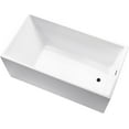 thumbnail image 5 of Vanity Art 55" x 29" Acrylic Freestanding Soaking Bathtub, 5 of 7