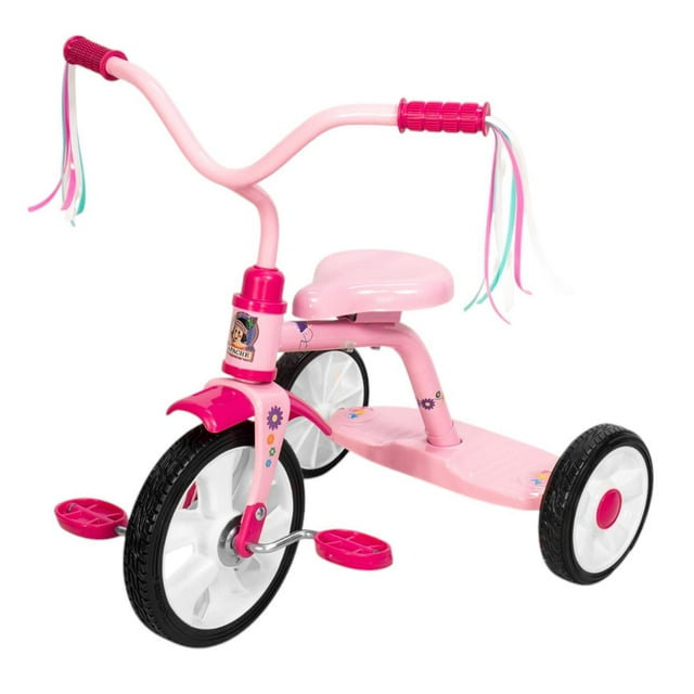 Triciclo Bicicleta Apache Equilibrio Niña Rosa Trixie