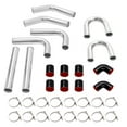 thumbnail image 2 of 8Pc 2.5 inch  Universal Aluminum Turbo Intercooler Pipe Kit +Silicone Hose+Clamp, 2 of 11